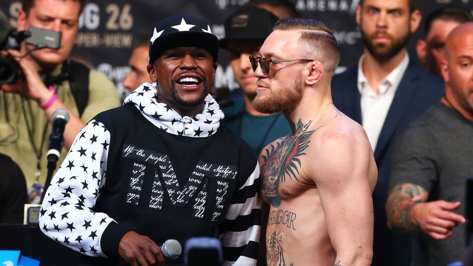 Floyd Mayweather and Conor McGregor in New York