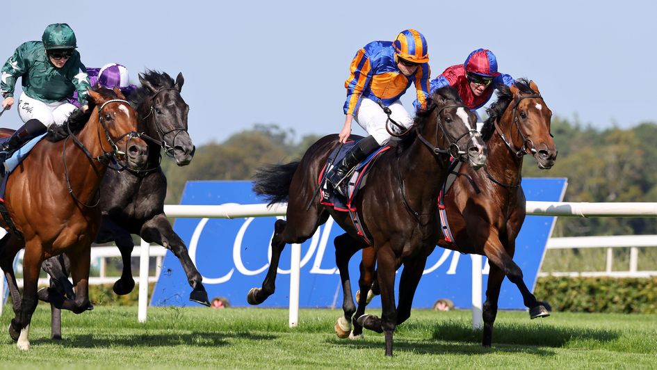 Auguste Rodin battles to victory in the Irish Champion