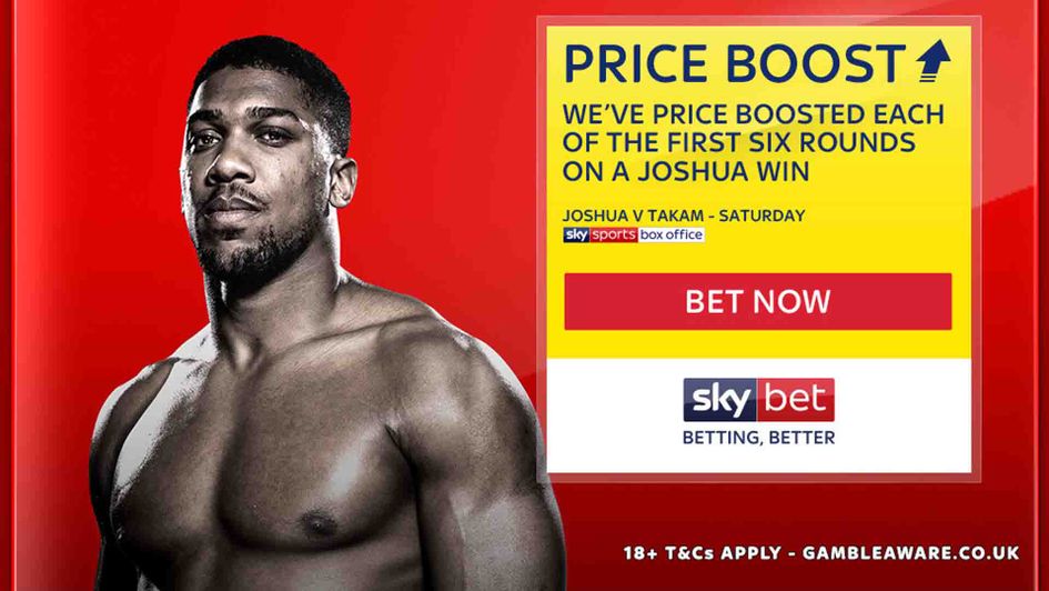 'Dutch' Joshua to win in round 3 and round 4 to get an even better price!