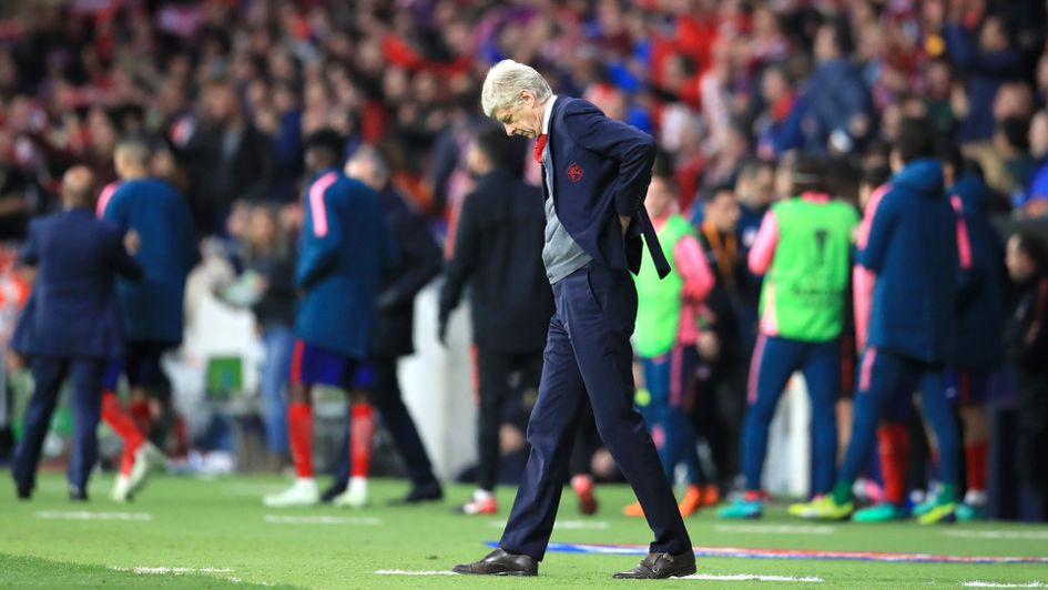 Arsene Wenger after Arsenal's defeat against Atletico Madrid