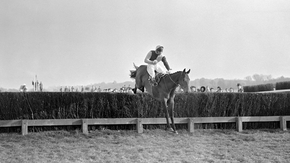 Spanish Steps away and clear in the 1969 Hennessy Cognac Gold Cup