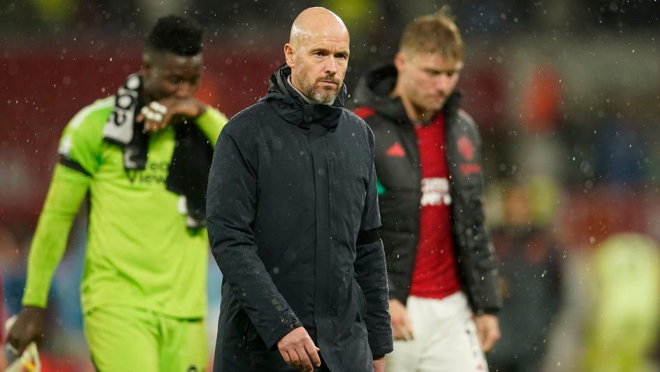 Erik ten Hag pictured after another Manchester United defeat