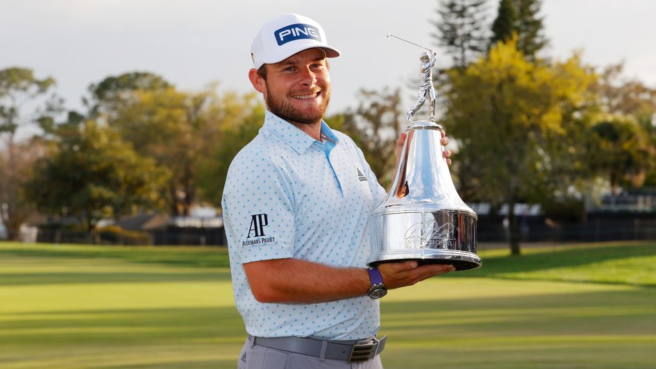 Tyrrell Hatton: Englishman celebrates his maiden PGA Tour victory