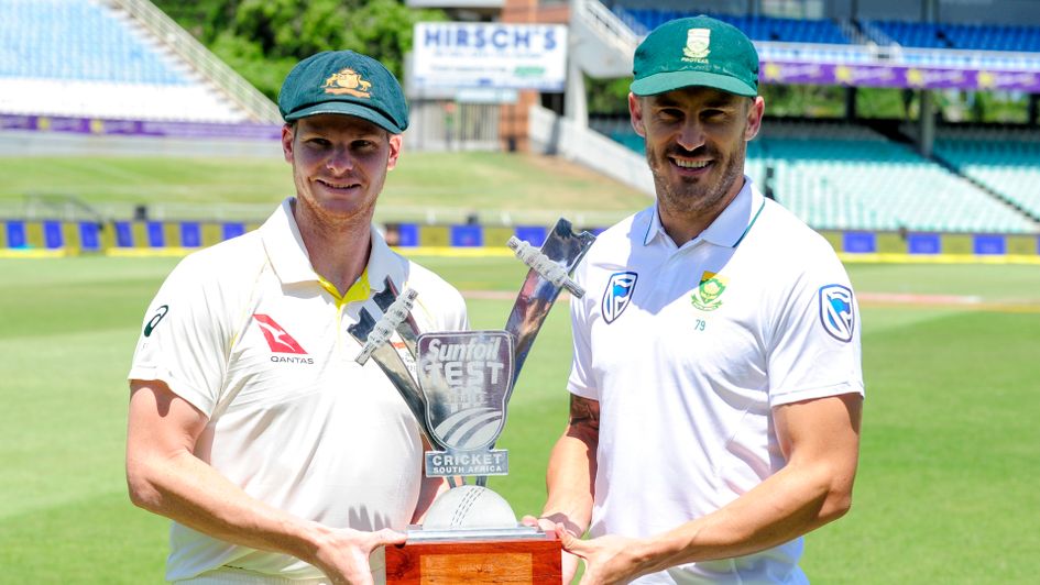 Australia's Steven Smith (left) and Faf du Plessis of South Africa