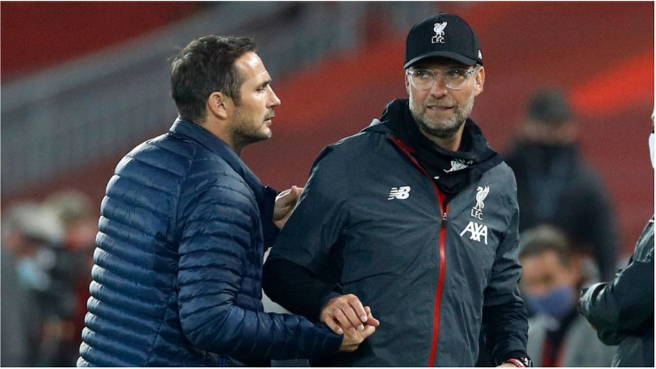 Frank Lampard and Jurgen Klopp had a heated exchange during Liverpool 5-3 Chelsea