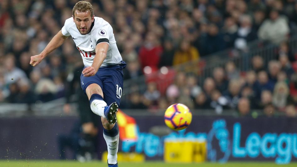 Tottenham's Harry Kane scores against Chelsea