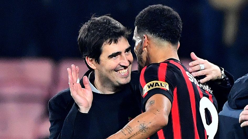 Andoni Iraola and Dominic Solanke