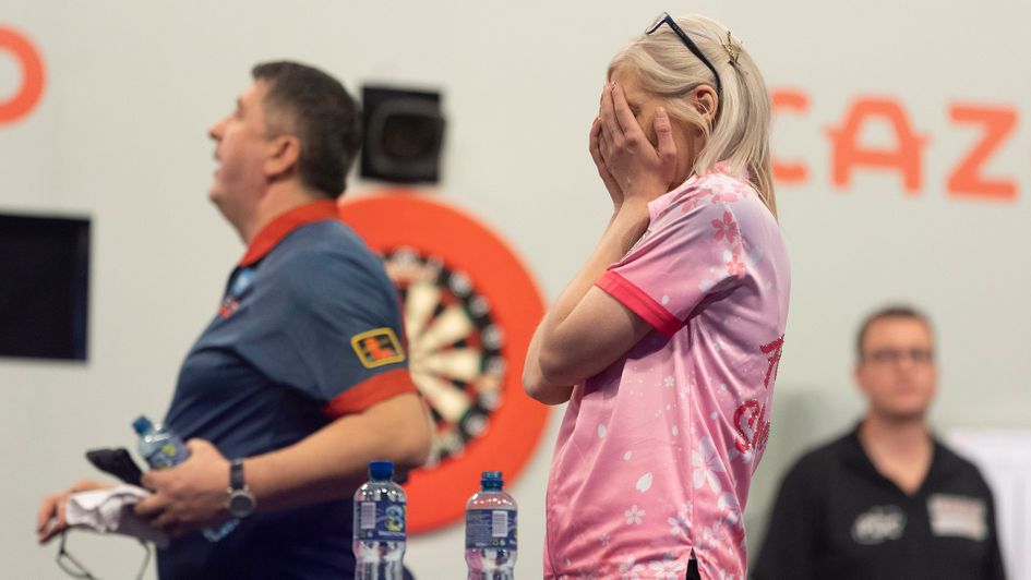 Fallon Sherrock (Picture: Lawrence Lustig/PDC)