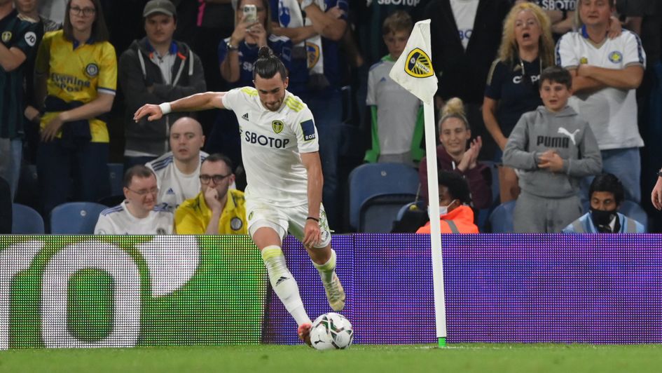 Leeds' Jack Harrison take a corner