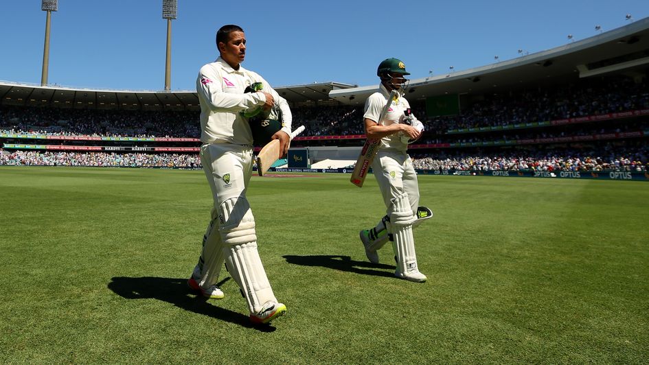 Usman Khawaja and Steve Smith