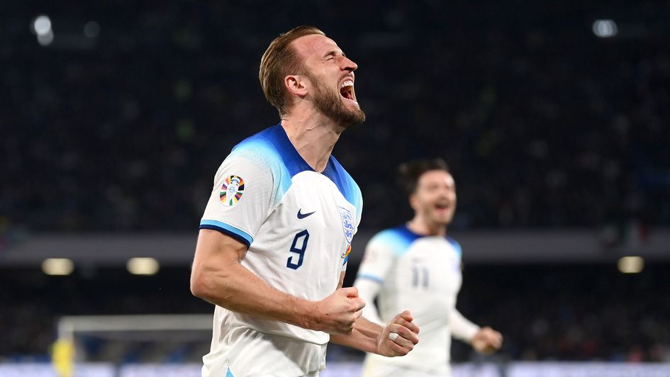 England's Harry Kane celebrates