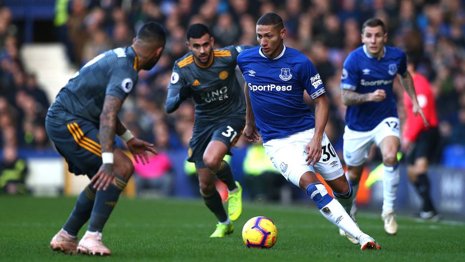 Richarlison in action for Everton against Leicester