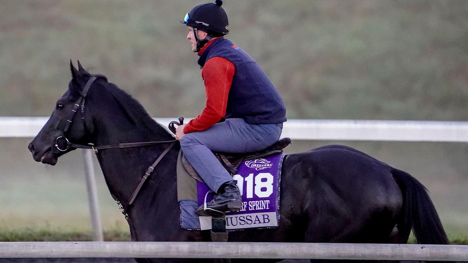 Mussab exercises during his morning workout