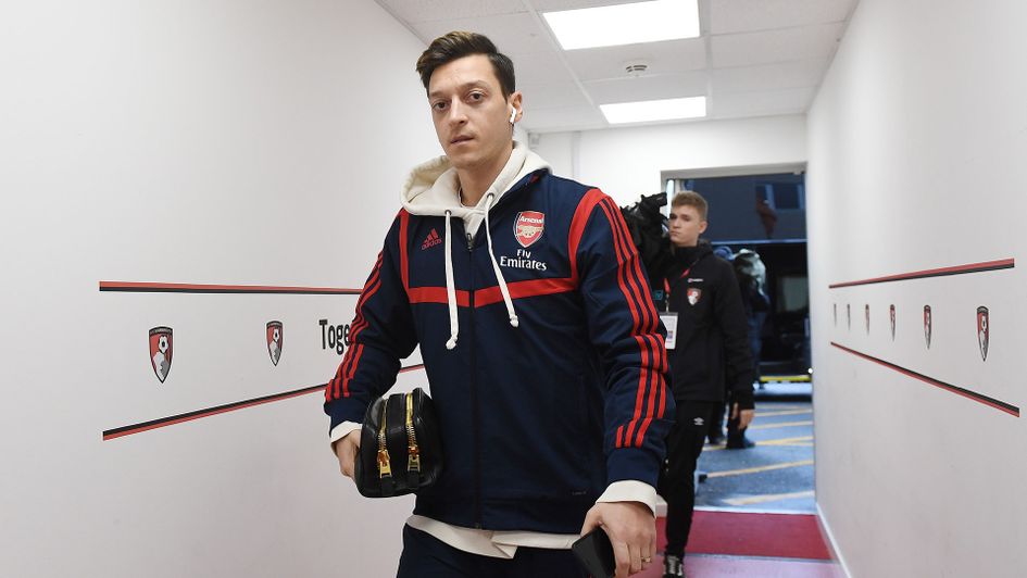 Mesut Ozil is back in the Arsenal starting line-up