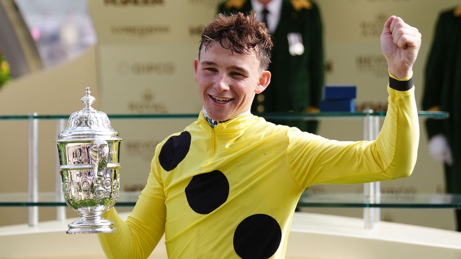 Billy Loughnane celebrates Bow Echo's success at Royal Ascot