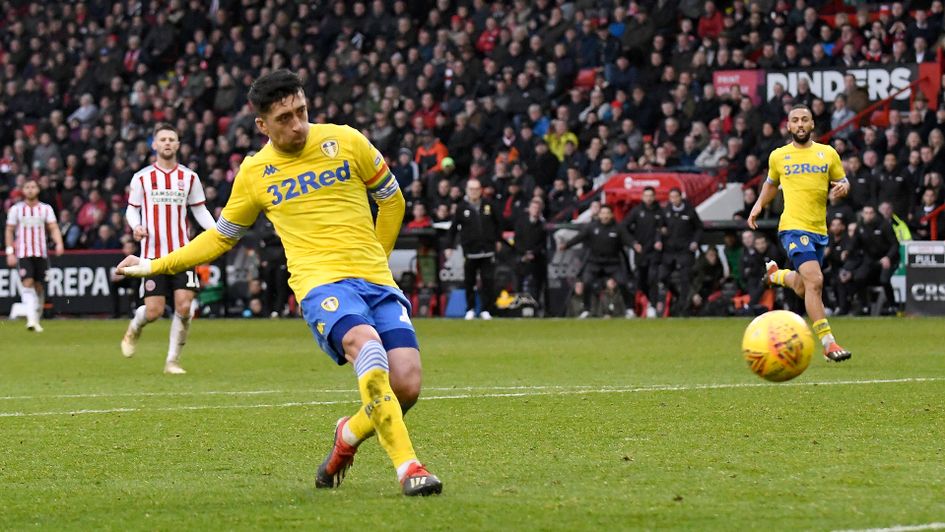 Pablo Hernandez scores for Leeds away at Sheffield United