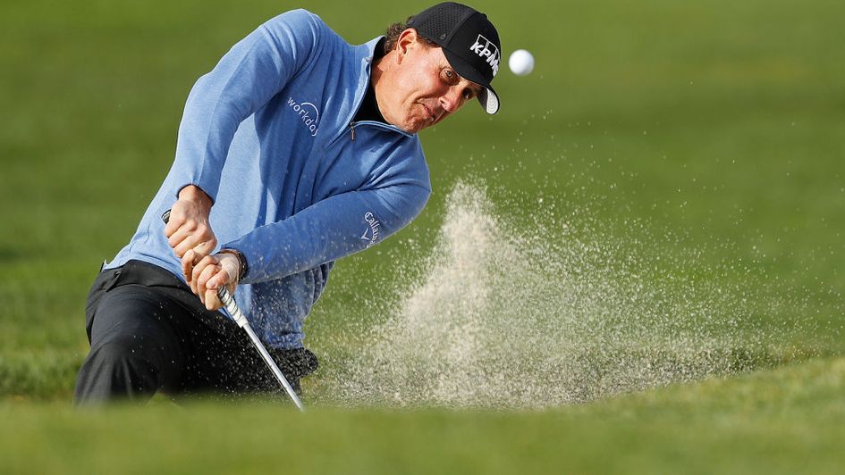 Phil Mickelson dazzled around the greens on Saturday