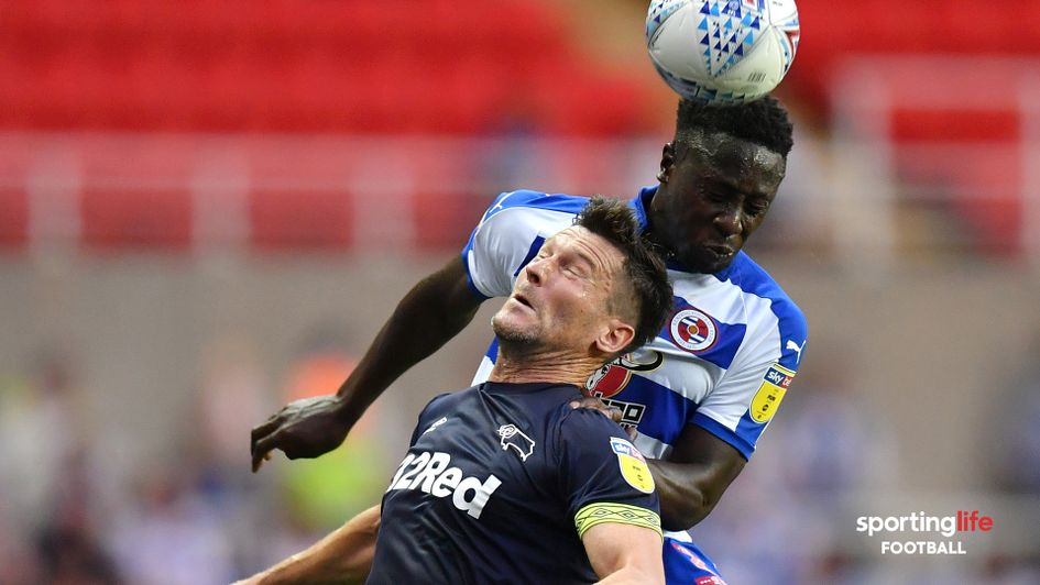 Andy Yiadom (right) in action for Reading