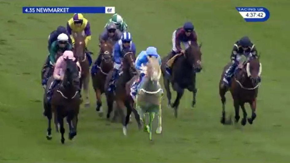 Harry Angel after 2 furlongs in the July Cup