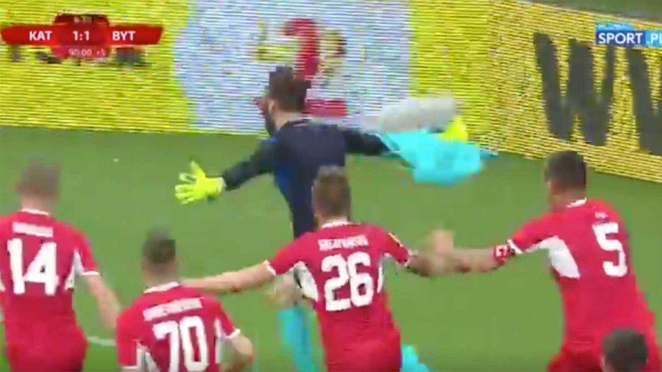 Scroll down to watch the dramatic moments from the Polish second division!