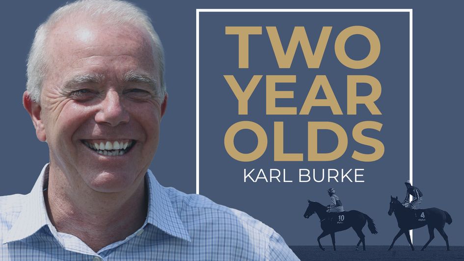 Karl Burke on his two-year-old team