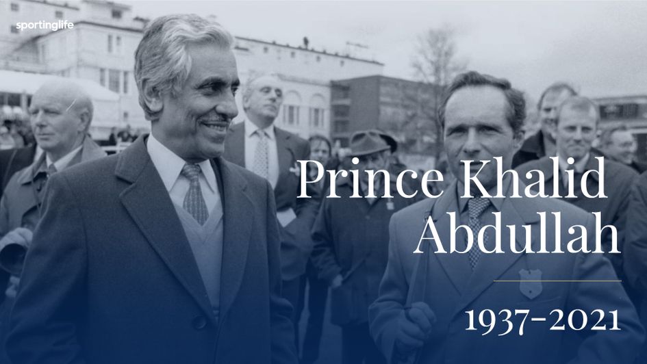 Cornelius Lysaght pays tribute to Prince Khalid Abdullah, who died on Tuesday
