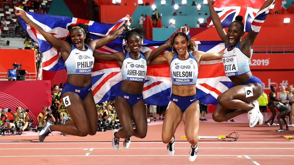 Delight for Great Britain as they take silver in the relay
