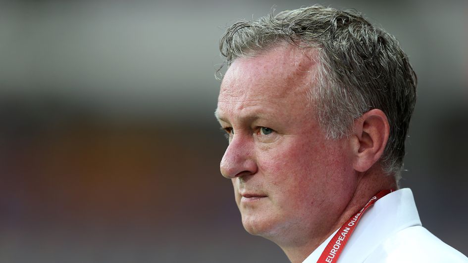 Michael O'Neill watches his Northern Ireland side in action