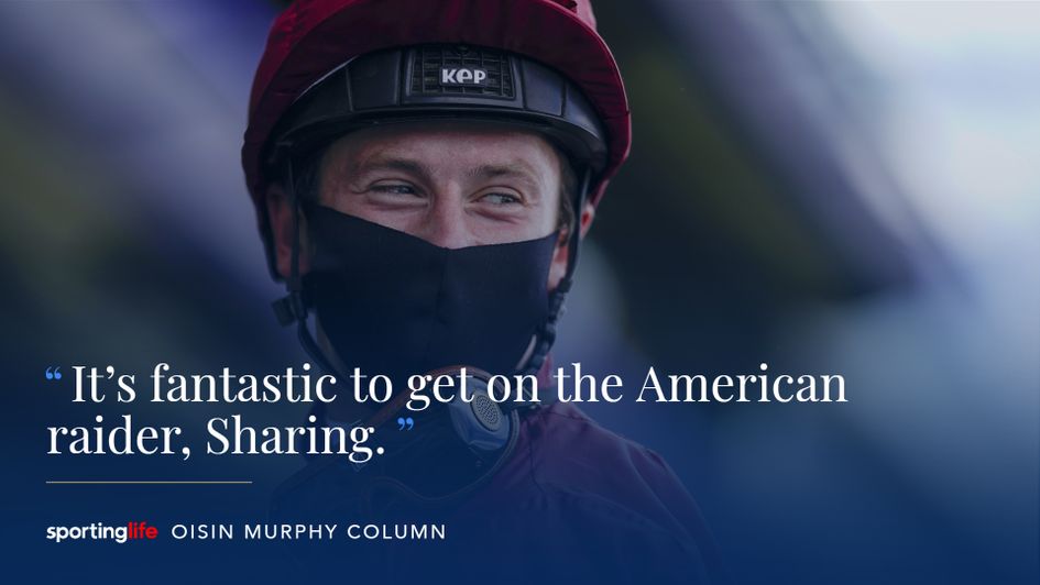 Oisin Murphy looks ahead to his Saturday rides