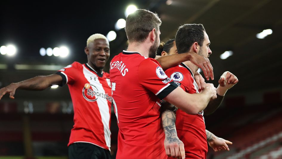 Southampton celebrate a Danny Ings goal