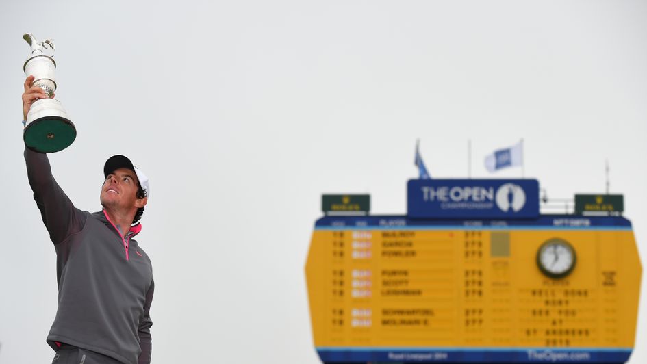 Rory McIlroy after winning the Open at Hoylake