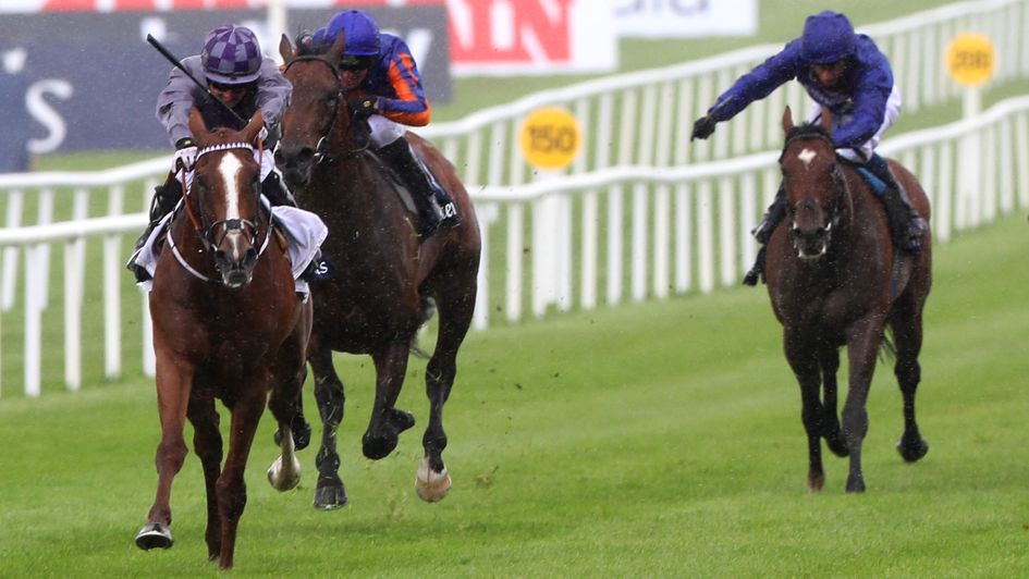 Mac Swiney (left) wins at the Curragh