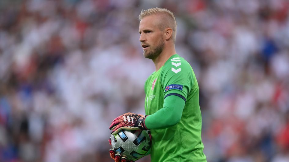 Kasper Schmeichel had a laser shone in his face before he saved Harry Kane’s extra-time penalty