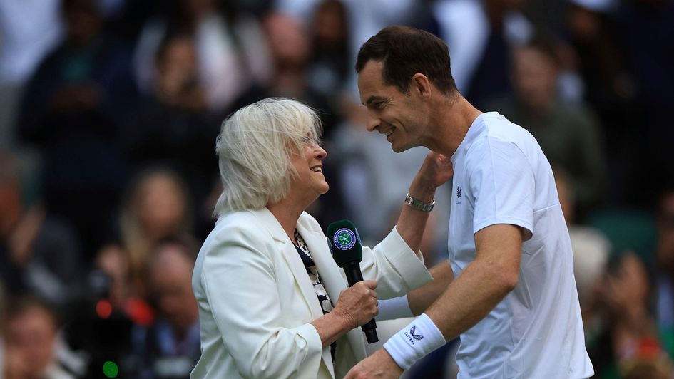 Sue Barker and Sir Andy Murray