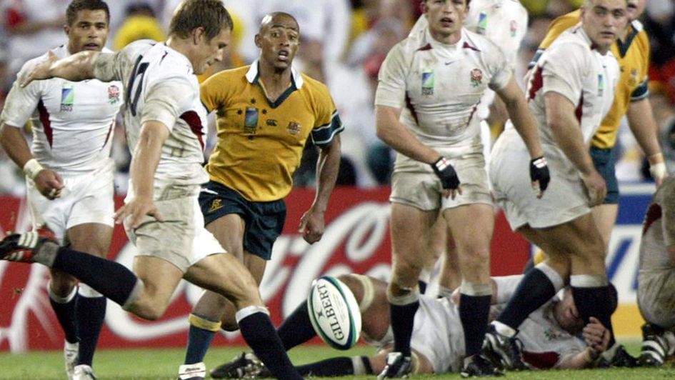 Jonny Wilkinson's famous drop goal to deliver the 2003 World Cup for England