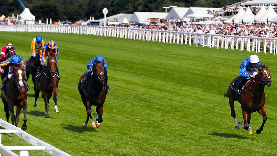 Barney Roy is on top in the St James's Palace Stakes