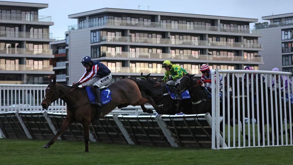 Keable on his way to winning at Newbury