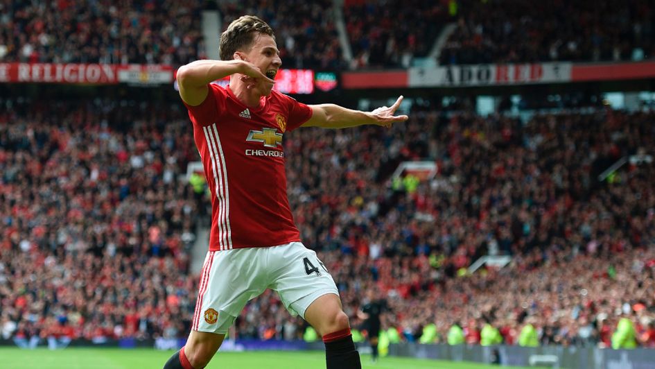 Josh Harrop celebrates