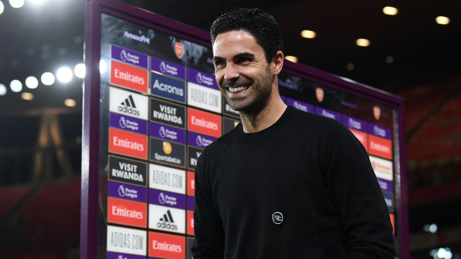 Mikel Arteta: Arsenal's Spanish manager pictured at the Emirates