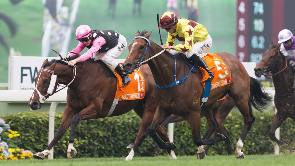 Southern Legend (right) beats Beauty Generation in a photo finish