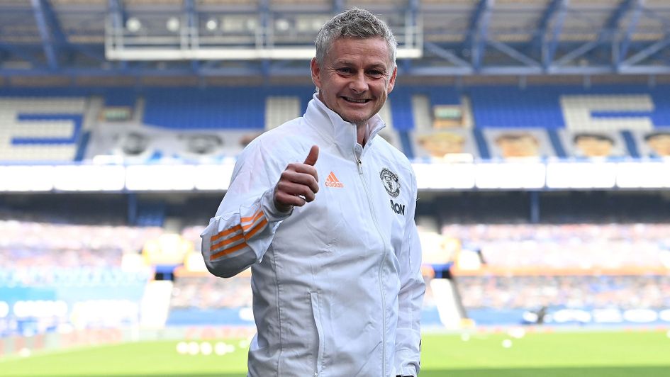 Ole Gunnar Solskjaer in good spirits ahead of Manchester United's game at Everton