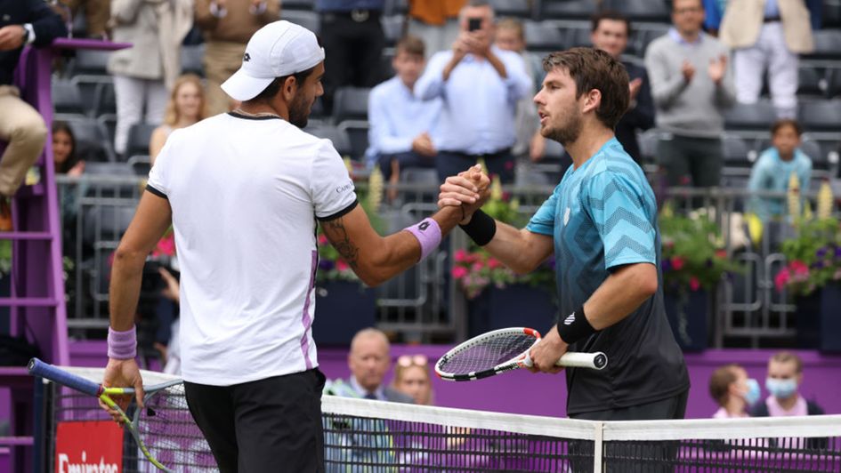 Matteo Berrettini was too strong for Cameron Norrie at Queen's Club