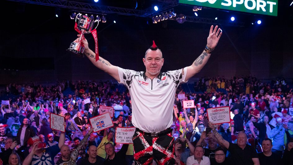Peter Wright won the Masters at the Marshall Arena