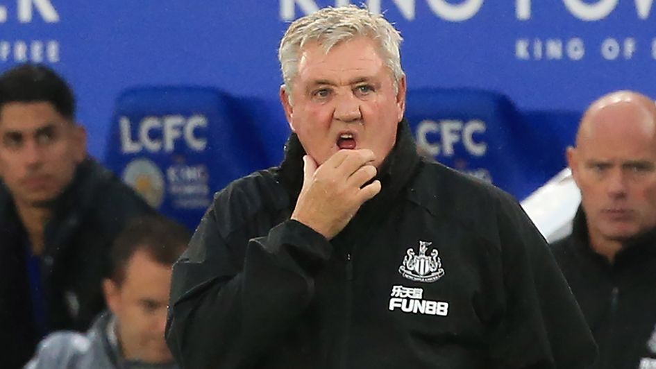 Steve Bruce: Newcastle boss looks on as his side are thrashed at Leicester