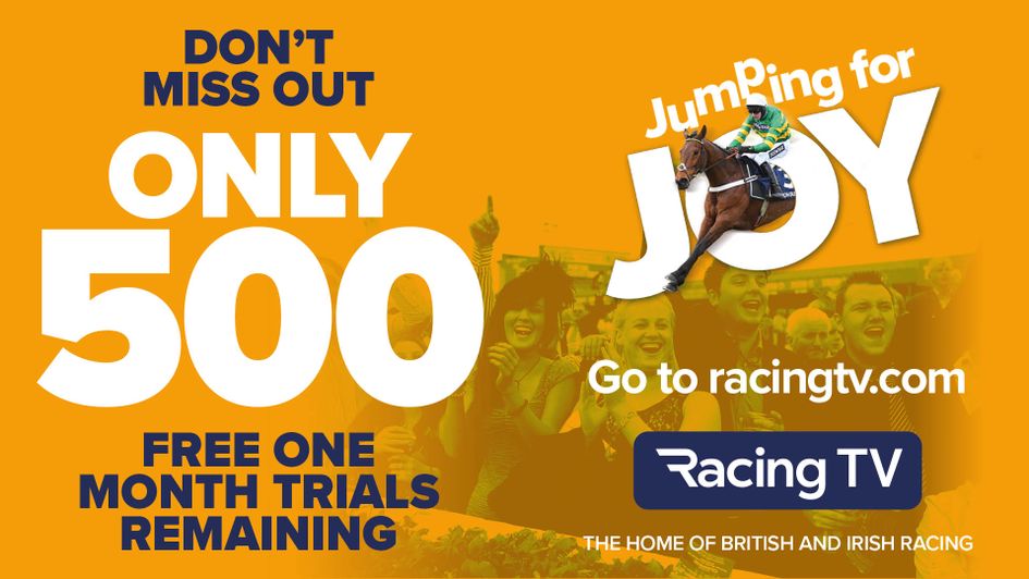 Only 500 free onemonth trials of Racing TV remain