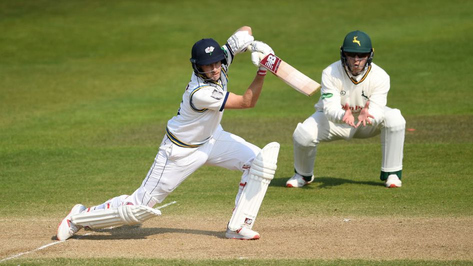 Joe Root at the crease