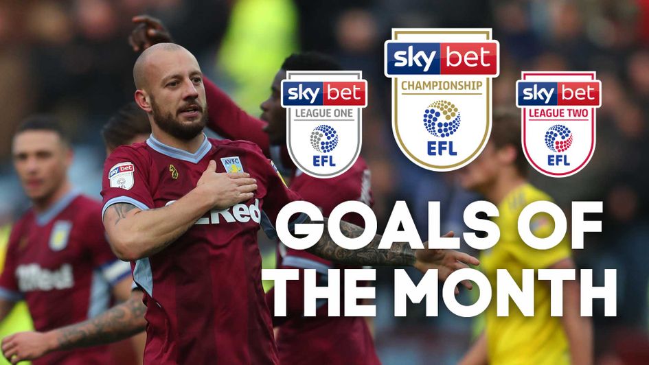 The Sky Bet EFL Goals of the Month nominees have been revealed