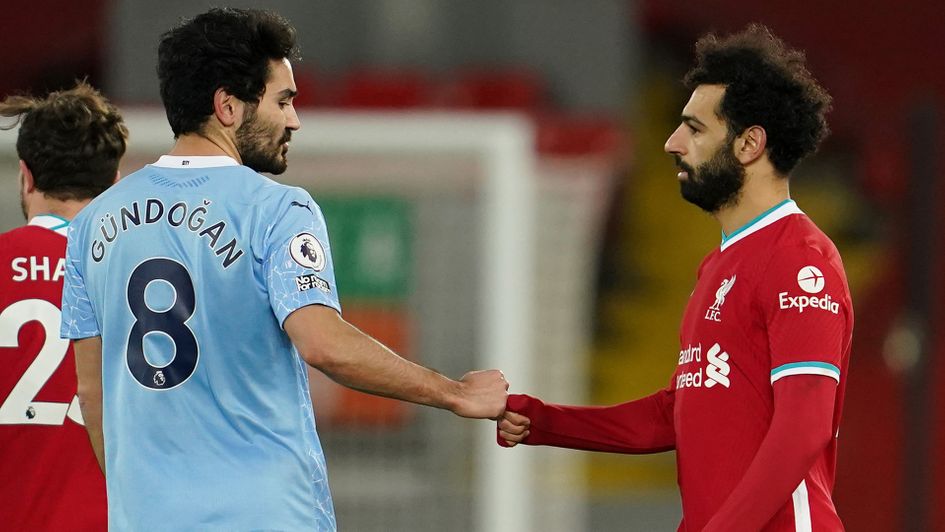 Ilkay Gundogan and Mohamed Salah