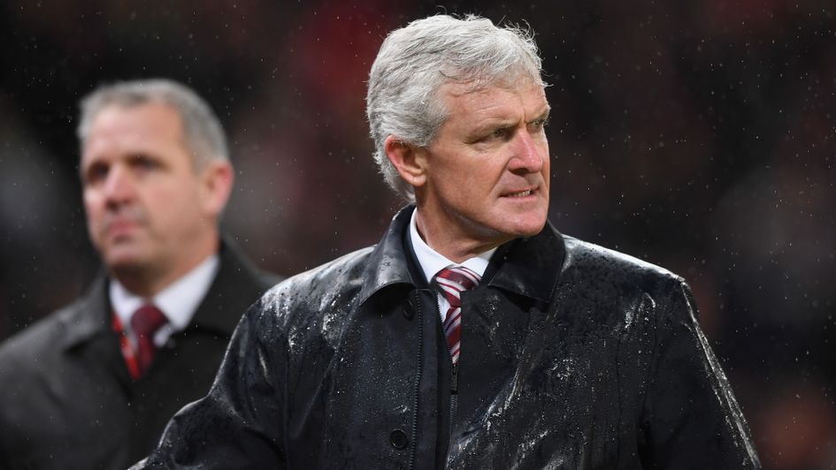 Mark Hughes is very much on the hotseat at Stoke City
