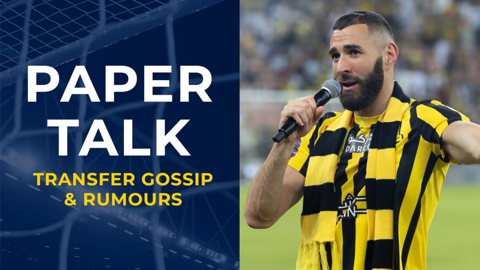 Paper Talk graphic with Karim Benzema